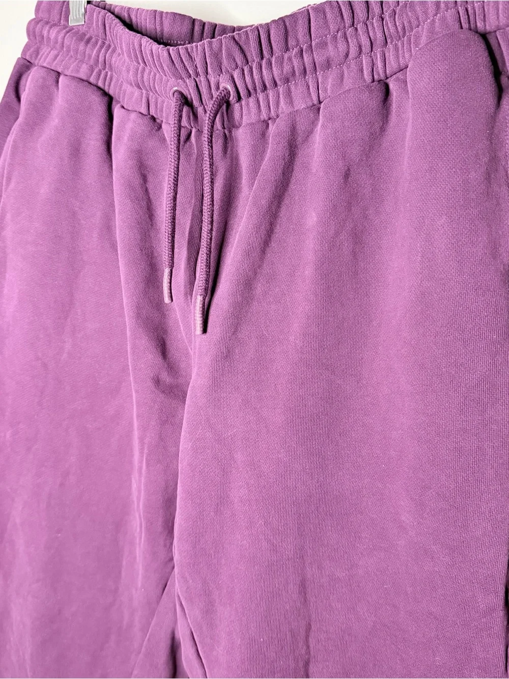 Women’s Quince Burgundy/Plum Fleece Jogger Pants - Casual Comfort - Picture 2 of 5